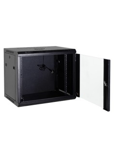Armário de rack de parede de rack-4u OEM - até 4U Rack 19 & quot-up a 60 kg de carga - com ventilação e cabos - ventilado