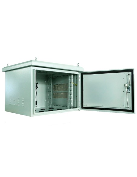 Rack-6U-Outdoor Rack de Roupeiro de OEM - até 6U Rack de 19 & quot - até 100 kg de carga - com grades de ventilação e p
