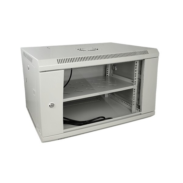 Roupeiro de parede de parede de rack-6ugg de OEM - Acima de 6U Rack de 19 & quot-up a 60 kg carregando - com ventilação e mesas 