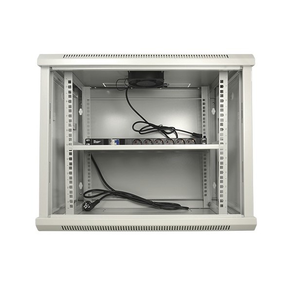 Roupeiro de parede de parede de rack-6ugg de OEM - Acima de 6U Rack de 19 & quot-up a 60 kg carregando - com ventilação e mesas 