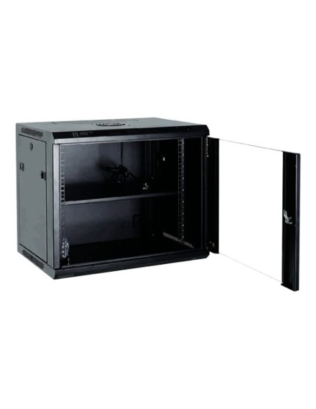 Rack de OEM-6un-6D Wallaver Wall Rack - até 6U Rack de 19 & quot-up a 100 kg de carga - com ventilação e cabos - Prof