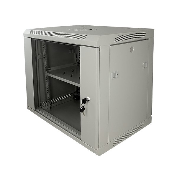 Rack de guarda-roupa de Rack-9ug de OEM - até 9U rack 19 & quot-up a 100 kg carregando - com ventilação e cabos - Ventila