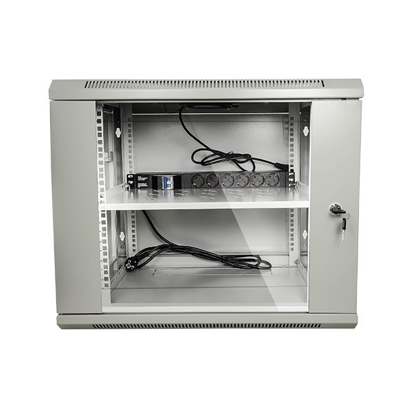 Comprar OEM RACK-9UG Armario rack para pared - Hasta 9U rack de 19" - Hasta 100 Kg de carga - Con ventilación y pasacables 