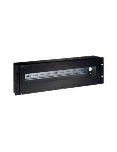 Comprar OEM RACK-DINRAIL-3U Panel Rack 19" - Carril din - Tamaño 3U - Entrada del cableado por su parte trasera - Color neg
