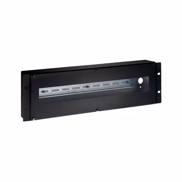 Acheter OEM RACK-DINRAIL-3U Panneau rack 19" - Rail DIN - Taille 3U - Entrée du câblage par l’arrière - Couleur noire