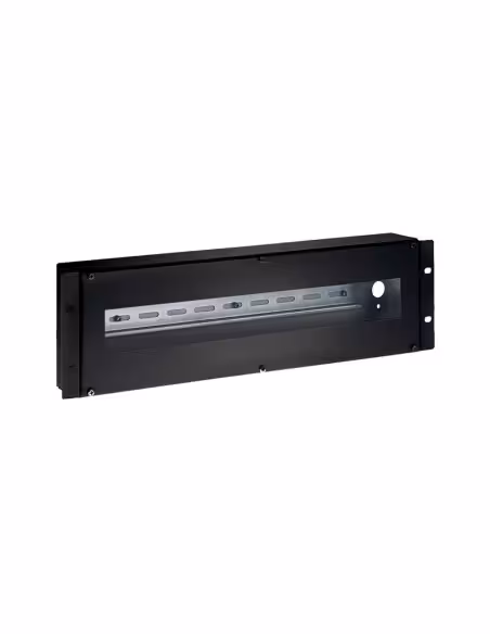 Kaufen OEM RACK-DINRAIL-3U Panel-Rack 19" – DIN-Schiene – Größe 3U – Kabeleinführung von der Rückseite – Farbe Schwarz