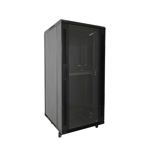 OEM Rack-F18 Um armário de rack de assoalho - até 18U Rack de 19 & quot-up to 800 kg Carregando - com ventilação e fábricas - 2 