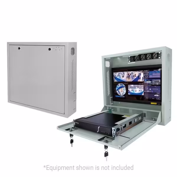 Comprar OEM RACK-WALL Armario rack mural de seguridad para pared - Ocupa muy poco espacio por su fondo de 15 cm - Máxima protecc
