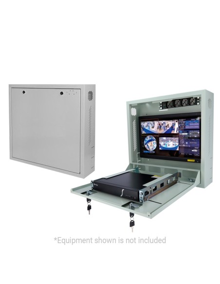 Caixa de segurança da parede de rack de OEM - especial para instalação de parede - Formato vertical - 2 chaves e fechaduras - in