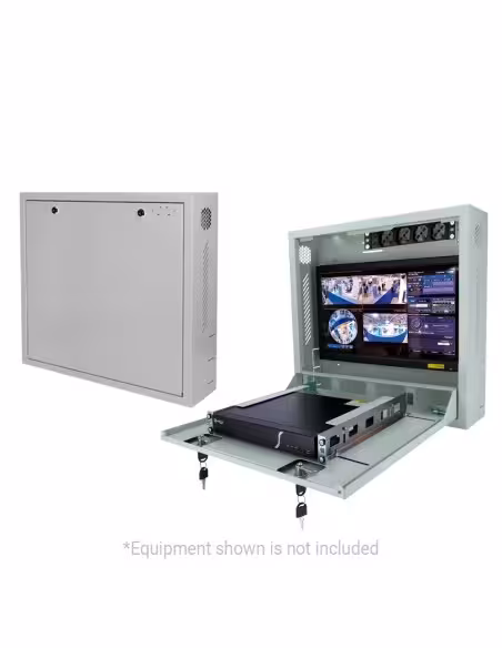 Kaufen Sie OEM RACK-WALL Sicherheits-Wandnetzwerkschrank (Wandmontage) – Benötigt dank 15 cm Tiefe sehr wenig Platz – Maximaler 