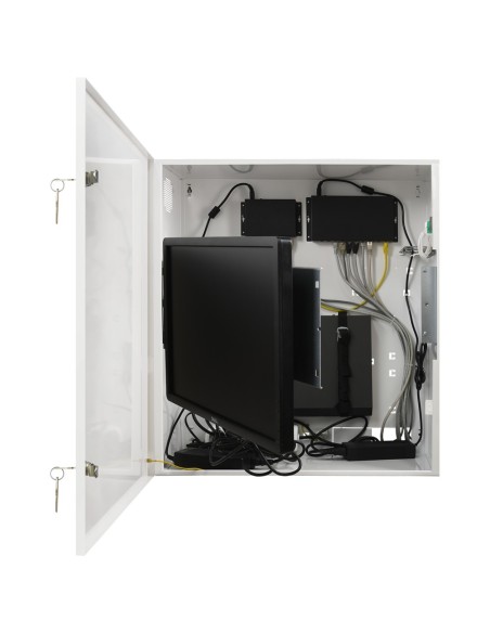 Rack-Wall-Pro Caixa de segurança OEM - Especial para instalação de parede - Formato vertical - 2 chaves e fechaduras - Bilhetes 