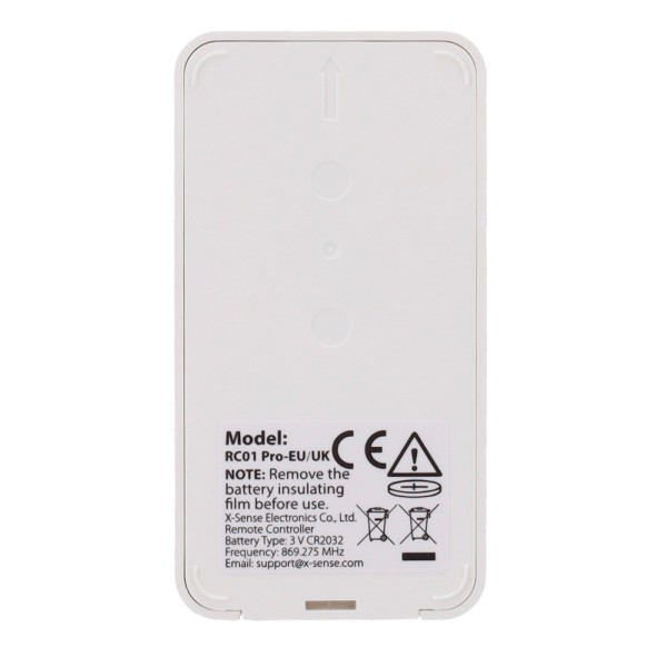 Sense X-Sense RC01-Pro Controle remoto para dispositivos X-Sense - Teste e Botão de Silêncio - 15m de distância máx. - Lit Bater