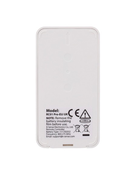 Sense X-Sense RC01-Pro Controle remoto para dispositivos X-Sense - Teste e Botão de Silêncio - 15m de distância máx. - Lit Bater