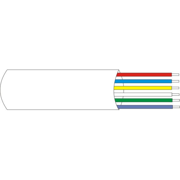 Por Demes Dem-119 Dem-119 Mangueira de cabo 6 x 0,18 mm² em rolo