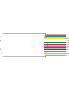 Por Demes Dem-121 Dem-121 Mangueira de cabo 12 x 0,18 mm² em rolo