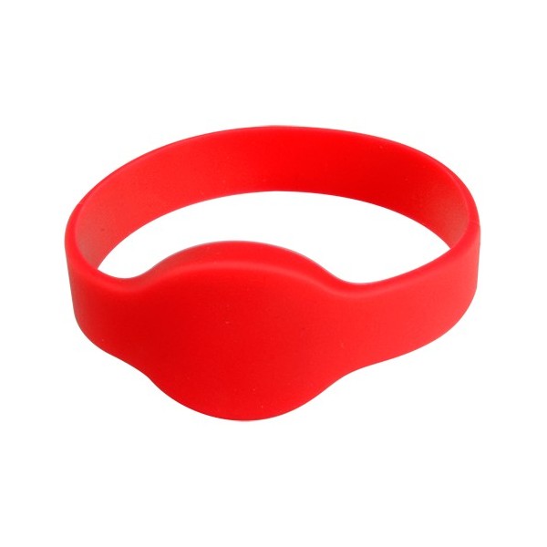 Cardcube RFID-Band-R Proximidade Pulseira - Radiofrequency ID - EM PASSIVE | Cor vermelha - baixa frequência 125 kHz - diâmetro