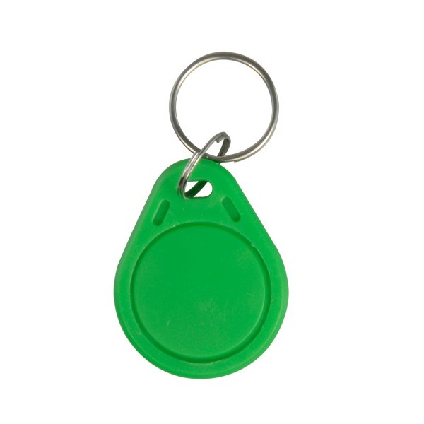 Cardcube RFID-Tag-Green Keychain Tag de proximidade numerada - ID de radiofrequência - em passivo | Cor verde - baixa frequência