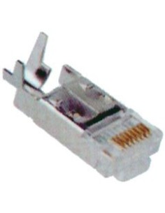 Airpace Sam-778 Sam-778 Conectores RJ45 / 8 Cat5e blindado para Crimp com clipe de malha
