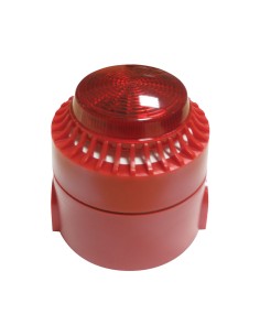 Por Demes Foc-29 AH-03127-BS Sirene de Fogo para Interior / Ao Ar Livre Com Beacon Visual, 32 Sons Selecionáveis, Até 114 dB