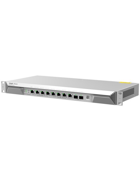 Reyee RG-EG1510xs Reyee Router Cloud - 8 portas RJ45 + 2 SFP + 10Gigabit - Funções básicas de firewall - Suporta até 7 WAN PA