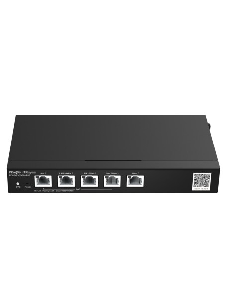 Reyee RG-EG305GH-P-EG305GH-P-E REYEE ROOUTER POE CONTROLLER CLUPE - 4 Puertos Poe + LAN + 1 Puerto Wan - 5 portas RJ45 10/100 / 
