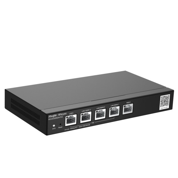 Reyee RG-EG305GH-P-EG305GH-P-E REYEE ROOUTER POE CONTROLLER CLUPE - 4 Puertos Poe + LAN + 1 Puerto Wan - 5 portas RJ45 10/100 / 