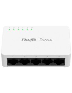Reyee RG-ES05F Reyee Switch Fala - Alojamento de plástico - 5 portas RJ45 - Velocidade 10/100 Mbps - Plug and Play - Tecnologia 