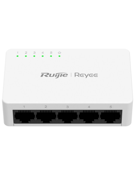 Comprar REYEE RG-ES05F Reyee Switch Sobremesa - Carcasa Plástico - 5 puertos RJ45 - Velocidad 10/100 Mbps - Plug and Play - Tecn