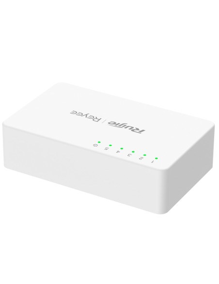Comprar REYEE RG-ES05F Reyee Switch Sobremesa - Carcasa Plástico - 5 puertos RJ45 - Velocidad 10/100 Mbps - Plug and Play - Tecn