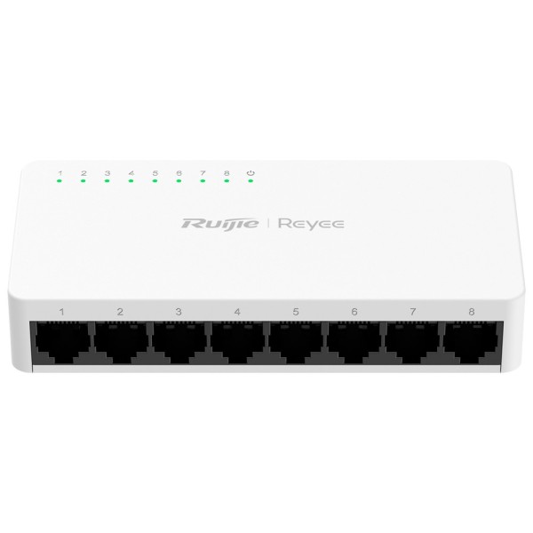 Kaufen REYEE RG-ES08F Reyee Desktop-Switch – Kunststoffgehäuse – 8 RJ45-Ports – Geschwindigkeit 10/100 Mbit/s – Plug-and-Play – 