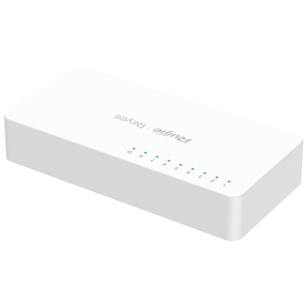 Kaufen REYEE RG-ES08F Reyee Desktop-Switch – Kunststoffgehäuse – 8 RJ45-Ports – Geschwindigkeit 10/100 Mbit/s – Plug-and-Play – 