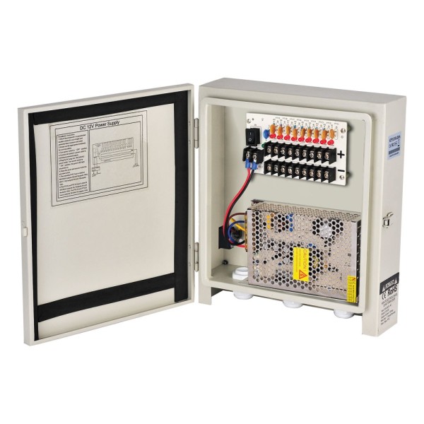 Acquistare AIRSPACE SAM-2516 Alimentatore con protezione grado IP66 a 9 uscite 12V /10A totali