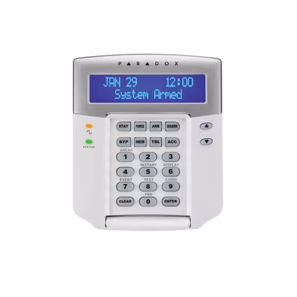 Acheter PARADOX PAR-9N Clavier avec écran LCD couleur bleu avec switch anti-sabotage + 1 sortie PGM