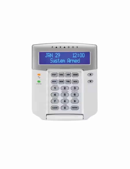 Acheter PARADOX PAR-9N Clavier avec écran LCD couleur bleu avec switch anti-sabotage + 1 sortie PGM