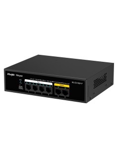 Reyee RG-ES106F-P Reyee Switch Definição de ajuste PoE - Metal Habitação - 6 portas RJ45 10/100 Mbps - 4 portas Poe + 802.3AF /  2