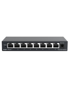 Acheter REYEE RG-ES108GD Switch de bureau Reyee - Boîtier en métal - 8 ports RJ45 - Vitesse 10/100/1000 Mbps - Plug and Play -