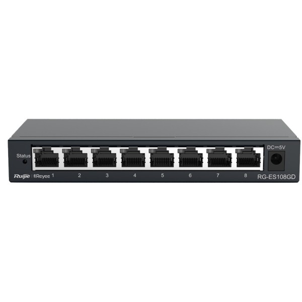 Kaufen REYEE RG-ES108GD Reyee Desktop-Switch – Metallgehäuse – 8 RJ45-Ports – Geschwindigkeit 10/100/1000 Mbit/s – Plug-and-Play