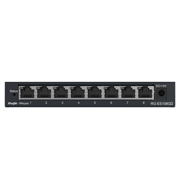 Kaufen REYEE RG-ES108GD Reyee Desktop-Switch – Metallgehäuse – 8 RJ45-Ports – Geschwindigkeit 10/100/1000 Mbit/s – Plug-and-Play