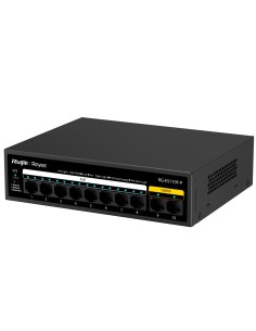 Acheter REYEE RG-ES110F-P Switch Reyee PoE de bureau - Boîtier en métal - 8 ports RJ45 10/100 Mbps PoE+ 802.3af/at - 2 ports U 2
