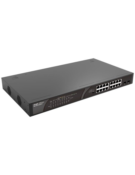Acheter REYEE RG-ES118GS-P switch Reyee PoE de bureau - 16 ports RJ45 + 2 liaisons montantes SFP - 16 ports Gigabit + 2 ports Gi