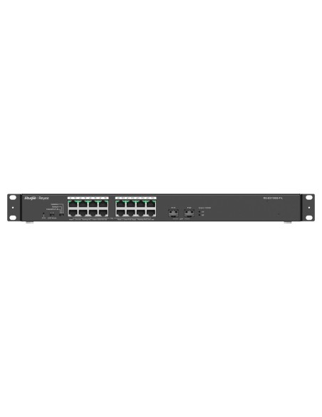 Acquistare REYEE RG-ES118GS-P-L switch Reyee PoE da tavolo - 16 porte RJ45 + 2 uplink SFP - 16 porte Gigabit + 2 porte Gigabi