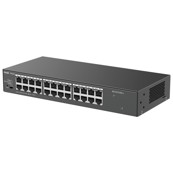 Acheter REYEE RG-ES124G-L Switch de bureau Reyee - Boîtier en métal - Montable en rack - 24 ports RJ45 - Vitesse 10/100/1000 Mbp