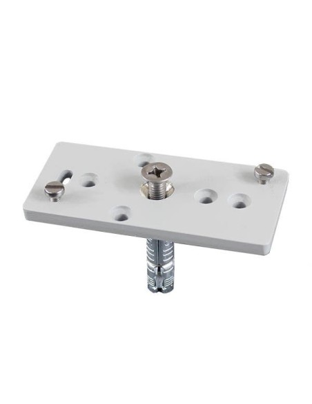 AlarmTech Dem-683 MP 500 Placa de montagem de metal para instalar o Dem-682 Detector em superfícies de tijolo, Hormre