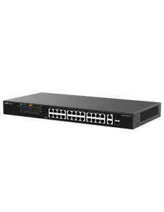 Comprar REYEE RG-ES126FGS-LP Reyee Switch PoE Enracable - 24 Puertos RJ45 + 1 Uplink RJ45 + 1 SFP Combo - 24 Puertos 10/100Mbps 