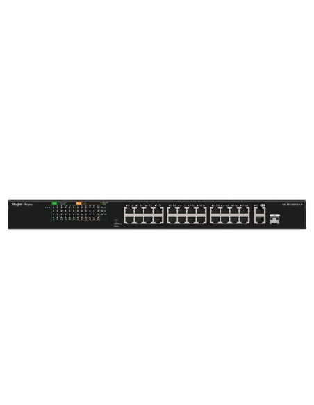 Comprar REYEE RG-ES126FGS-LP Reyee Switch PoE Enracable - 24 Puertos RJ45 + 1 Uplink RJ45 + 1 SFP Combo - 24 Puertos 10/100Mbps 