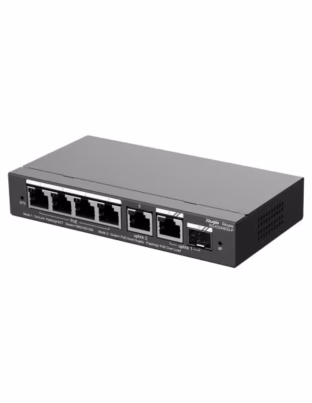 Comprar REYEE RG-ES206GS-P Ruijie Reyee Cloud Managed L2 PoE Switch - 4 Puertos Gigabit PoE/PoE+ + 1 Enlace Combo GE - Ranura SF