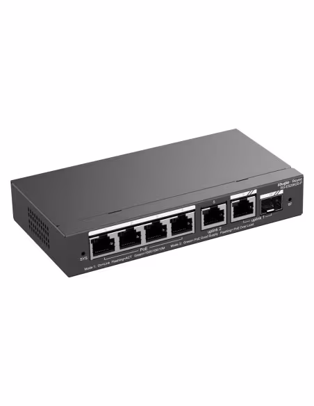 Comprar REYEE RG-ES206GS-P Ruijie Reyee Cloud Managed L2 PoE Switch - 4 Puertos Gigabit PoE/PoE+ + 1 Enlace Combo GE - Ranura SF