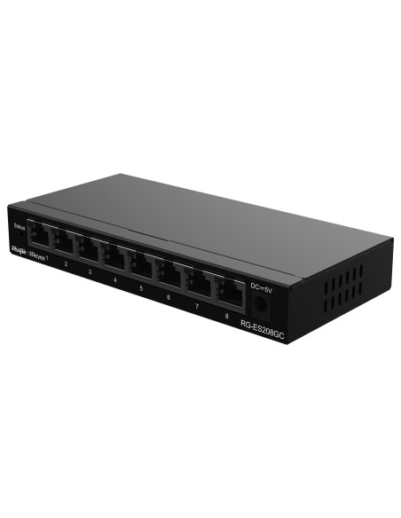 Comprar REYEE RG-ES208GC Reyee Switch Cloud - 8 puertos RJ45 Gigabit - Velocidad de puertos 10/100/1000 Mbps - Plug &amp; Play -