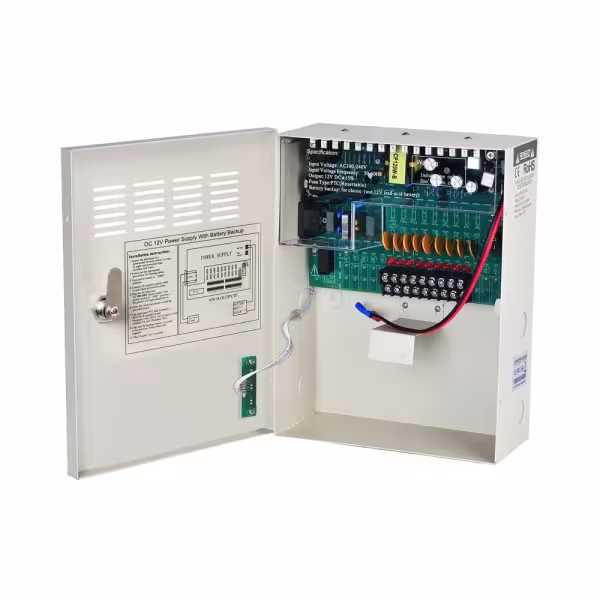 Acheter AIRSPACE SAM-3583 Alimentation pour jusqu’à 9 caméras, entrée 220 V CA et sortie 12 V CC / 5 A (9 sorties)