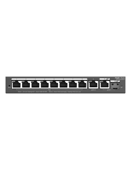 Acheter REYEE RG-ES210GS-P Ruijie Reyee Cloud Managed commutateur L2 - 8 ports Gigabit PoE/PoE+ + 1 liaison combo GE - emplaceme